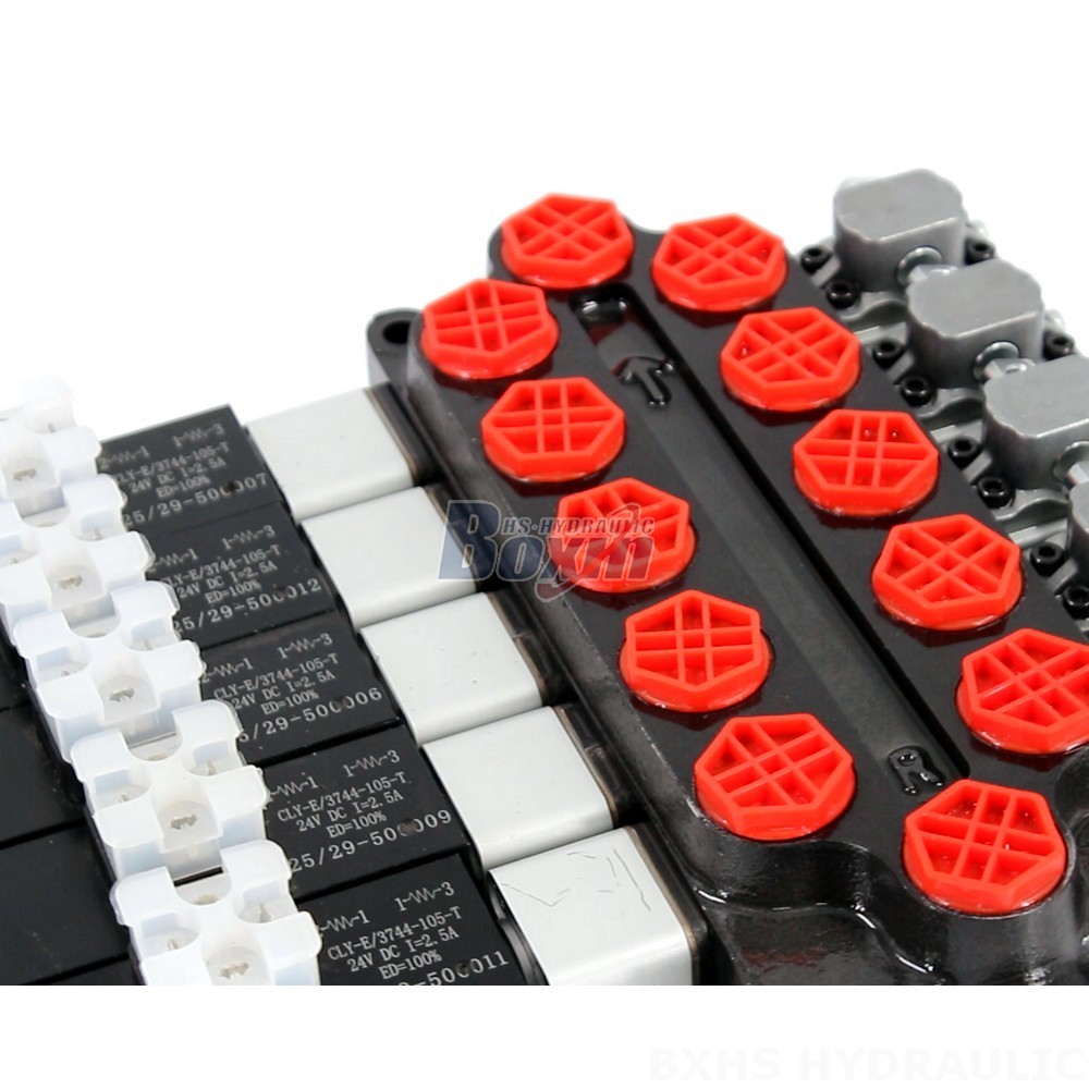 Wholesale Q45 Solenoid And Manual 5 Spool Monoblock Directional Valve from Factory detail image